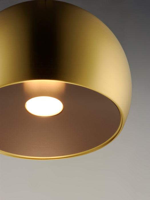Myhouse Lighting ET2 - E24926-SBRCOF - LED Pendant - Palla - Satin Brass / Coffee