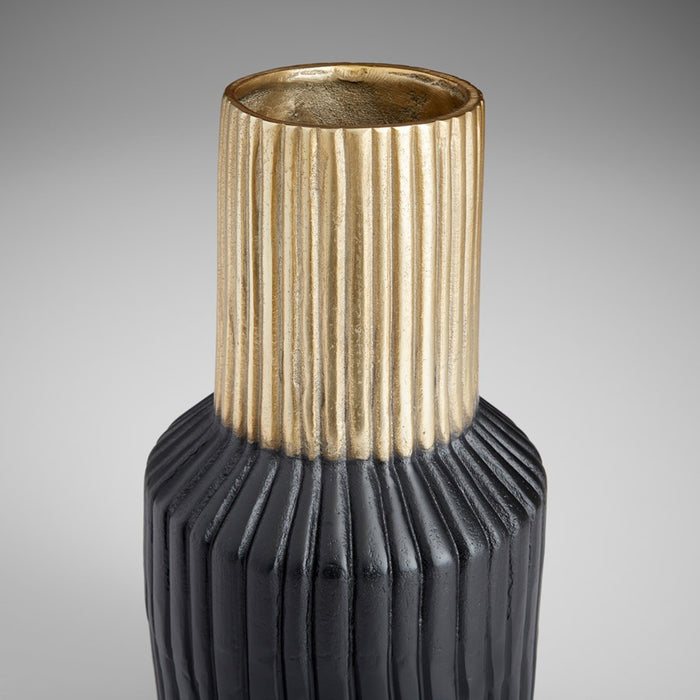 Myhouse Lighting Cyan - 10625 - Vase - Matt Black And Gold