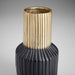 Myhouse Lighting Cyan - 10625 - Vase - Matt Black And Gold