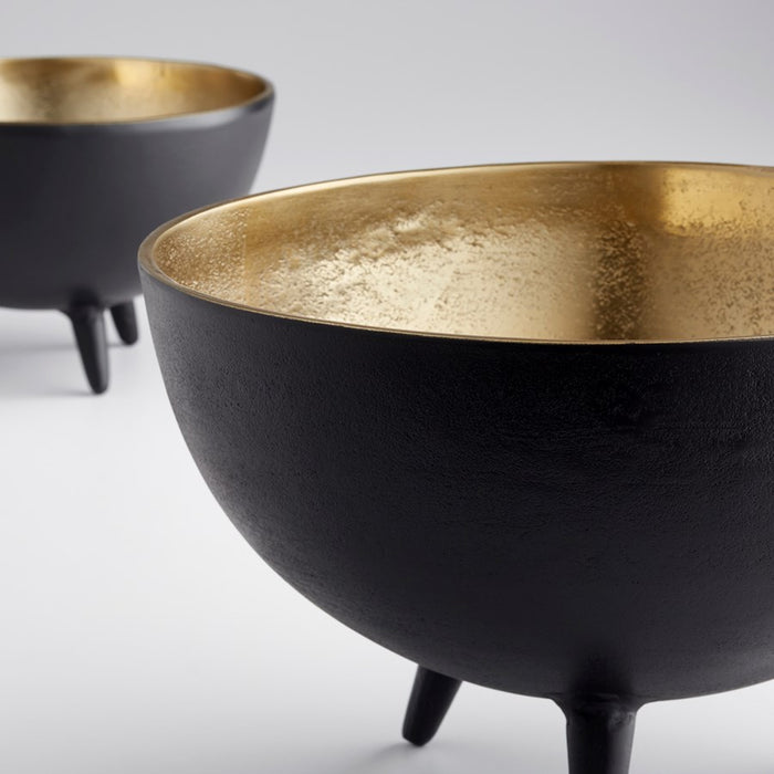 Myhouse Lighting Cyan - 10636 - Bowl - Matt Black And Gold