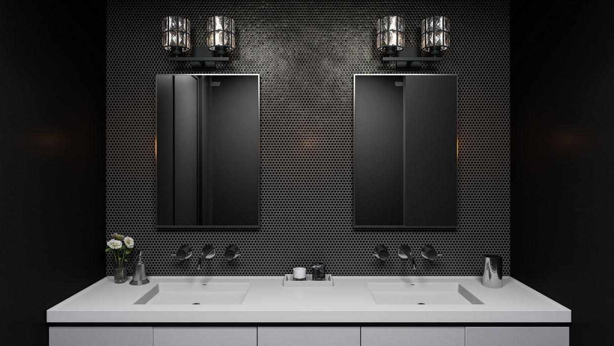 Myhouse Lighting Quoizel - GIB8613MBK - Two Light Bath - Gibson - Matte Black