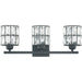 Myhouse Lighting Quoizel - GIB8622MBK - Three Light Bath - Gibson - Matte Black