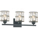 Myhouse Lighting Quoizel - GIB8622MBK - Three Light Bath - Gibson - Matte Black