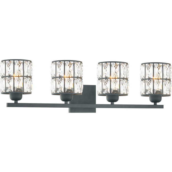 Myhouse Lighting Quoizel - GIB8630MBK - Four Light Bath - Gibson - Matte Black