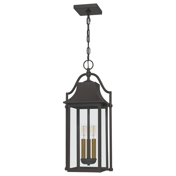 Myhouse Lighting Quoizel - MAN1911WT - Three Light Outdoor Hanging Lantern - Manning - Western Bronze