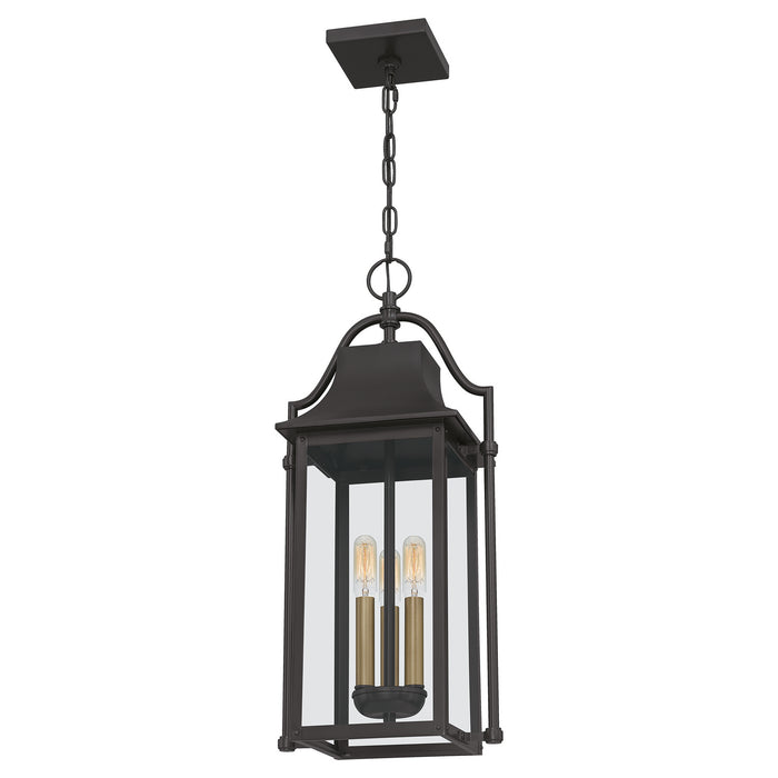 Myhouse Lighting Quoizel - MAN1911WT - Three Light Outdoor Hanging Lantern - Manning - Western Bronze