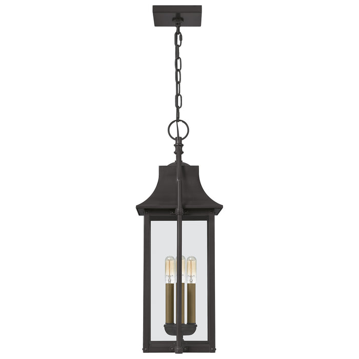 Myhouse Lighting Quoizel - MAN1911WT - Three Light Outdoor Hanging Lantern - Manning - Western Bronze