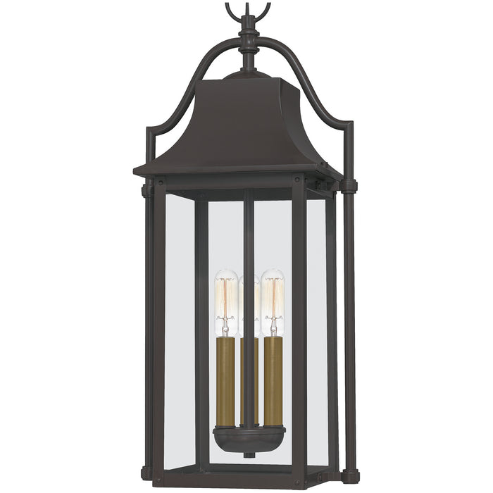 Myhouse Lighting Quoizel - MAN1911WT - Three Light Outdoor Hanging Lantern - Manning - Western Bronze