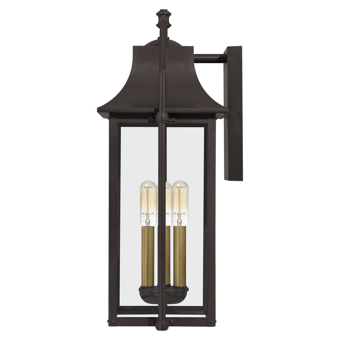 Myhouse Lighting Quoizel - MAN8411WT - Three Light Outdoor Wall Mount - Manning - Western Bronze