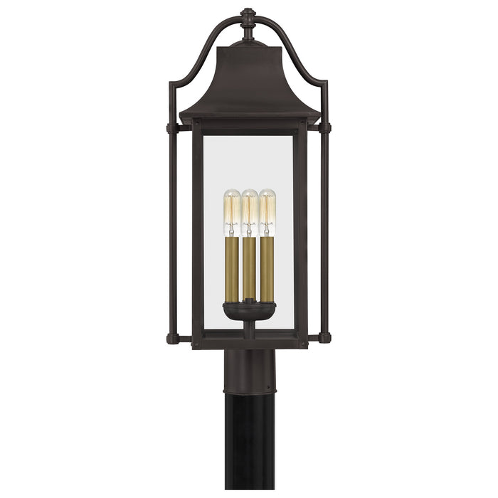 Myhouse Lighting Quoizel - MAN9011WT - Three Light Outdoor Post Mount - Manning - Western Bronze