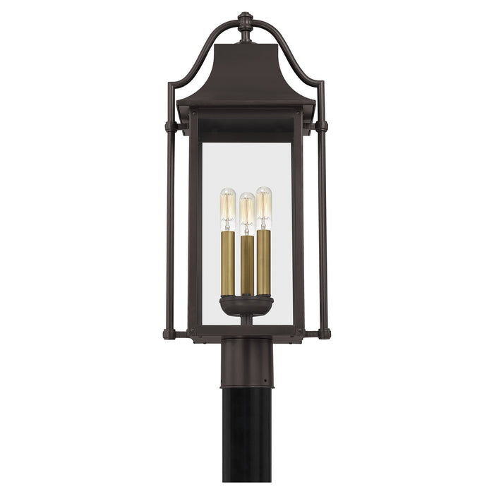 Myhouse Lighting Quoizel - MAN9011WT - Three Light Outdoor Post Mount - Manning - Western Bronze