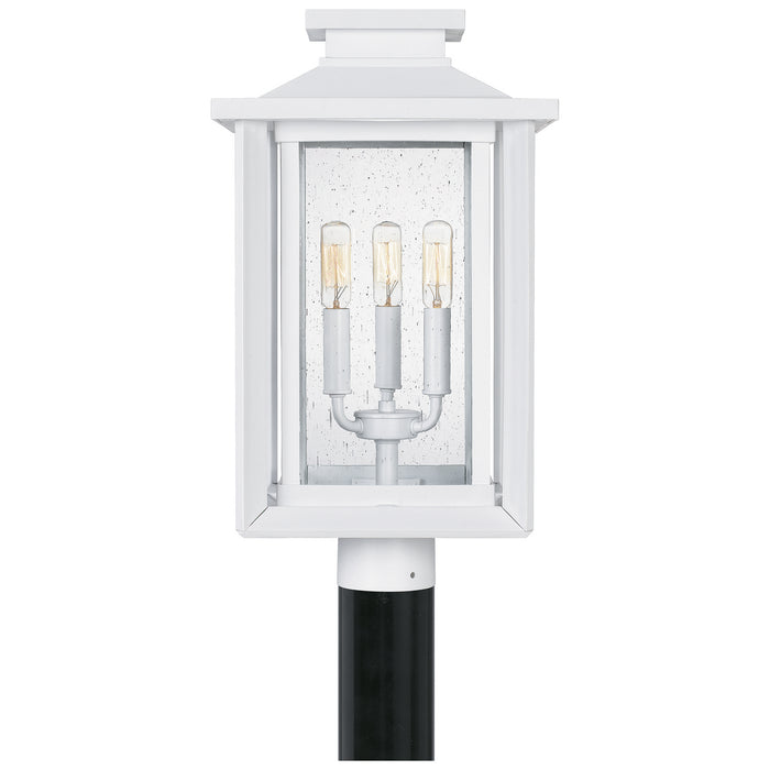 Myhouse Lighting Quoizel - WKF9011W - Three Light Outdoor Post Mount - Wakefield - Matte White