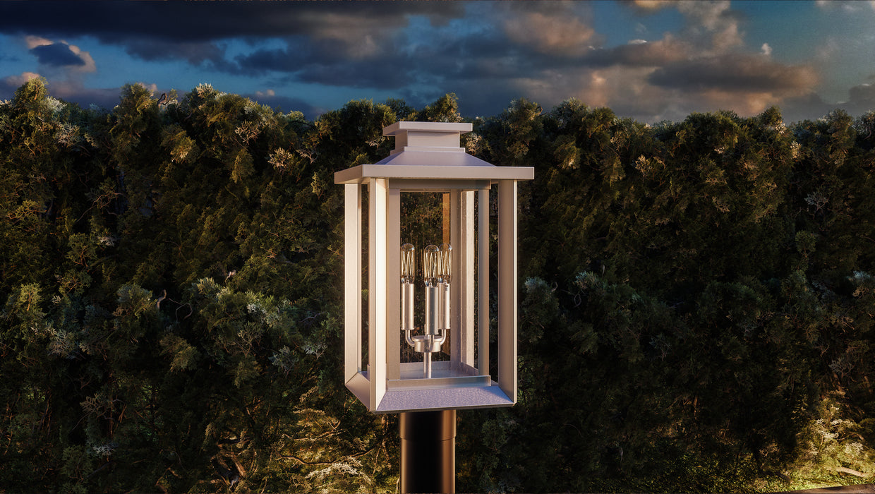 Myhouse Lighting Quoizel - WKF9011W - Three Light Outdoor Post Mount - Wakefield - Matte White