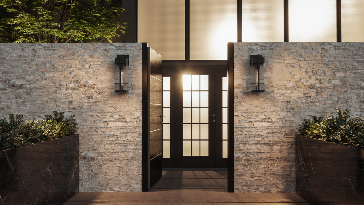 Myhouse Lighting Quoizel - WYN8406EK - One Light Outdoor Wall Mount - Wynn - Earth Black