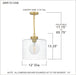 Myhouse Lighting Quoizel - ABR1512AB - One Light Mini Pendant - Abner - Aged Brass