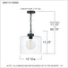 Myhouse Lighting Quoizel - ABR1512MBK - One Light Mini Pendant - Abner - Matte Black