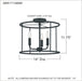 Myhouse Lighting Quoizel - ABR1714MBK - Three Light Semi Flush Mount - Abner - Matte Black