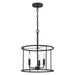 Myhouse Lighting Quoizel - ABR2814MBK - Three Light Pendant - Abner - Matte Black