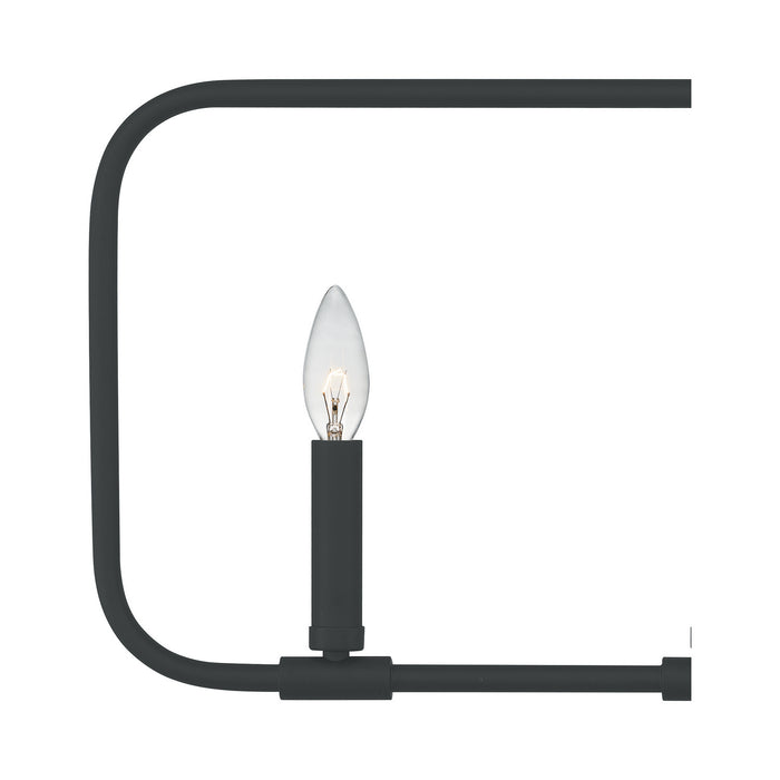 Myhouse Lighting Quoizel - ABR432MBK - Four Light Linear Chandelier - Abner - Matte Black