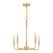 Myhouse Lighting Quoizel - ABR5018AB - Five Light Chandelier - Abner - Aged Brass