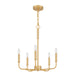 Myhouse Lighting Quoizel - ABR5018AB - Five Light Chandelier - Abner - Aged Brass