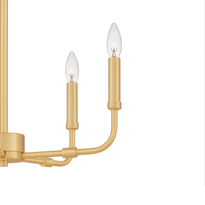 Myhouse Lighting Quoizel - ABR5018AB - Five Light Chandelier - Abner - Aged Brass