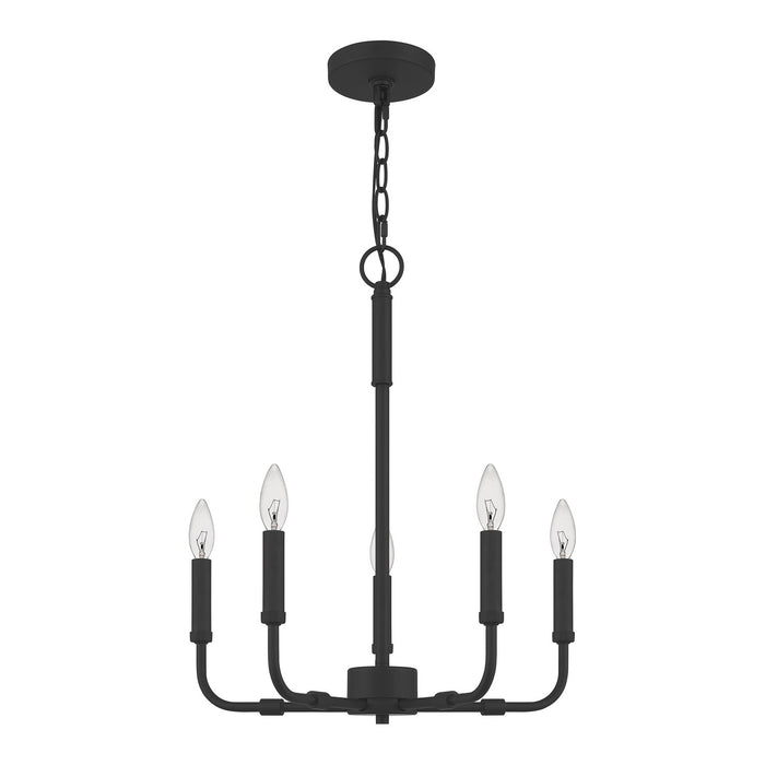 Myhouse Lighting Quoizel - ABR5018MBK - Five Light Chandelier - Abner - Matte Black