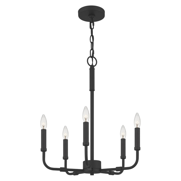 Myhouse Lighting Quoizel - ABR5018MBK - Five Light Chandelier - Abner - Matte Black