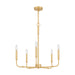 Myhouse Lighting Quoizel - ABR5024AB - Five Light Chandelier - Abner - Aged Brass