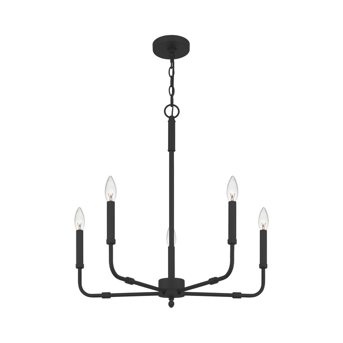 Myhouse Lighting Quoizel - ABR5024MBK - Five Light Chandelier - Abner - Matte Black