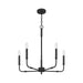 Myhouse Lighting Quoizel - ABR5024MBK - Five Light Chandelier - Abner - Matte Black