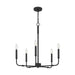 Myhouse Lighting Quoizel - ABR5024MBK - Five Light Chandelier - Abner - Matte Black