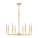 Myhouse Lighting Quoizel - ABR5028AB - Eight Light Chandelier - Abner - Aged Brass