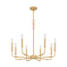 Myhouse Lighting Quoizel - ABR5028AB - Eight Light Chandelier - Abner - Aged Brass