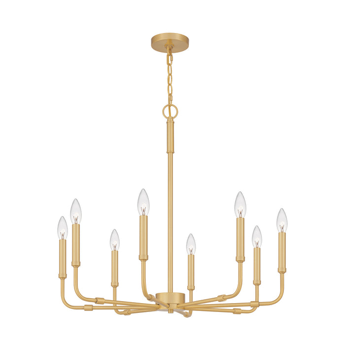 Myhouse Lighting Quoizel - ABR5028AB - Eight Light Chandelier - Abner - Aged Brass