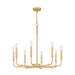 Myhouse Lighting Quoizel - ABR5028AB - Eight Light Chandelier - Abner - Aged Brass