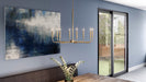 Myhouse Lighting Quoizel - ABR5028AB - Eight Light Chandelier - Abner - Aged Brass