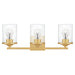 Myhouse Lighting Quoizel - ABR8621AB - Three Light Bath - Abner - Aged Brass