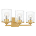 Myhouse Lighting Quoizel - ABR8621AB - Three Light Bath - Abner - Aged Brass