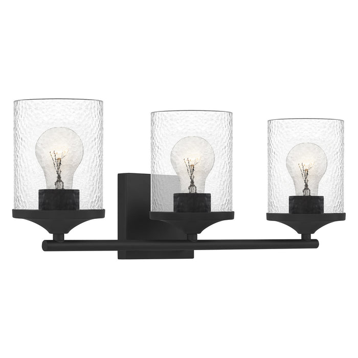 Myhouse Lighting Quoizel - ABR8621MBK - Three Light Bath - Abner - Matte Black