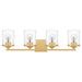 Myhouse Lighting Quoizel - ABR8628AB - Four Light Bath - Abner - Aged Brass