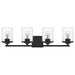 Myhouse Lighting Quoizel - ABR8628MBK - Four Light Bath - Abner - Matte Black