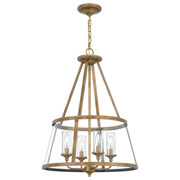 Myhouse Lighting Quoizel - BAW1820WS - Four Light Pendant - Barlow - Weathered Brass