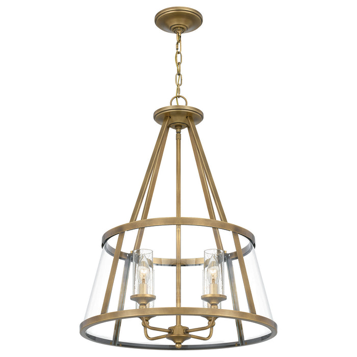 Myhouse Lighting Quoizel - BAW1820WS - Four Light Pendant - Barlow - Weathered Brass