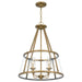 Myhouse Lighting Quoizel - BAW1820WS - Four Light Pendant - Barlow - Weathered Brass