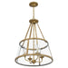 Myhouse Lighting Quoizel - BAW1820WS - Four Light Pendant - Barlow - Weathered Brass