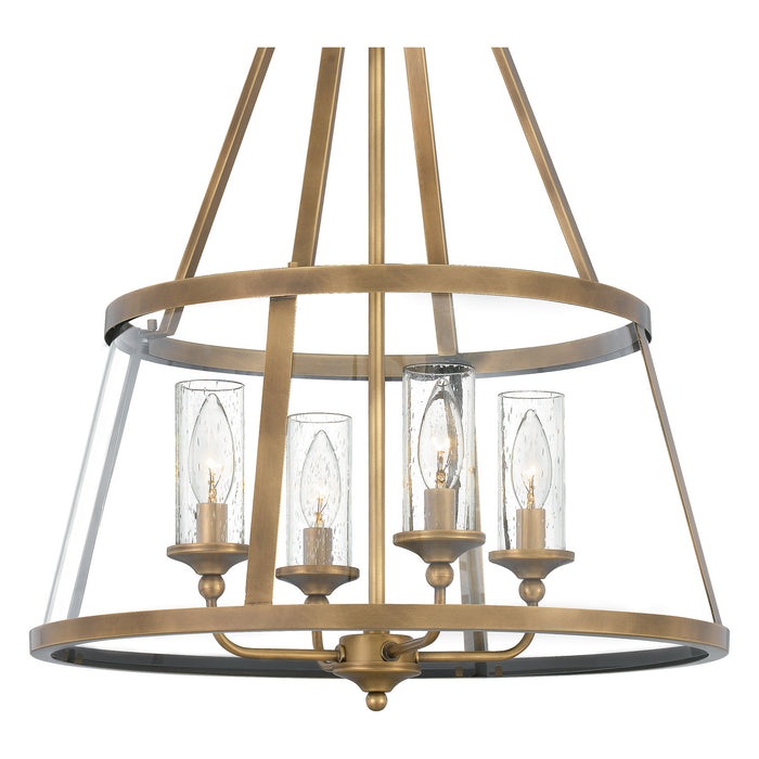 Myhouse Lighting Quoizel - BAW1820WS - Four Light Pendant - Barlow - Weathered Brass