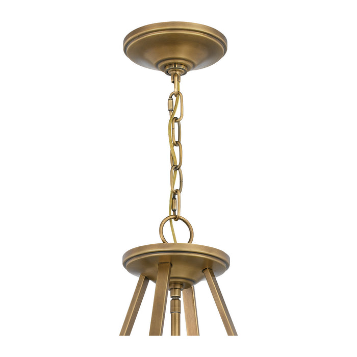 Myhouse Lighting Quoizel - BAW1820WS - Four Light Pendant - Barlow - Weathered Brass