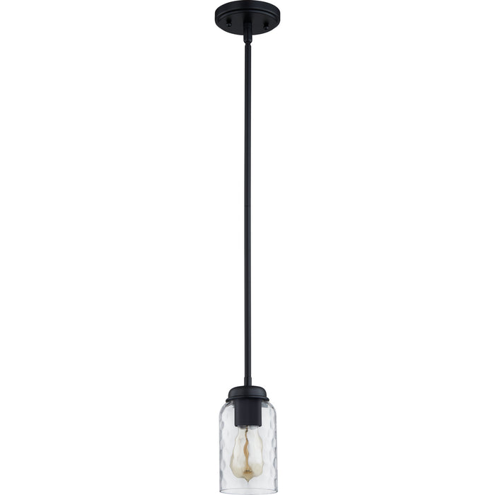 Myhouse Lighting Quoizel - BLA1505MBK - One Light Mini Pendant - Blanche - Matte Black