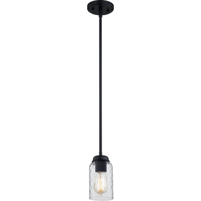 Myhouse Lighting Quoizel - BLA1505MBK - One Light Mini Pendant - Blanche - Matte Black